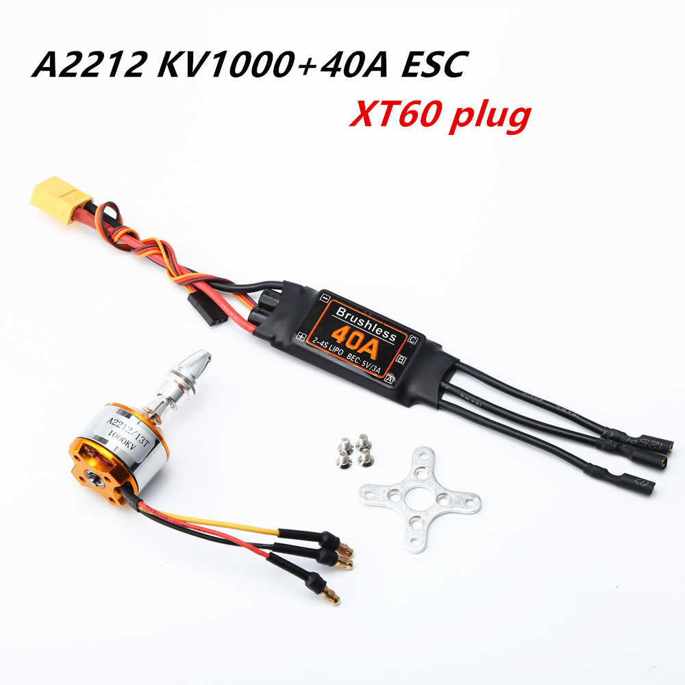 RC-Power-Combo-System-fuumlr-RC-Flugzeug-mit-buumlrstenlosem-Motor-A2212-1000KV1400KV2200KV--40A-ESC-1827045-7